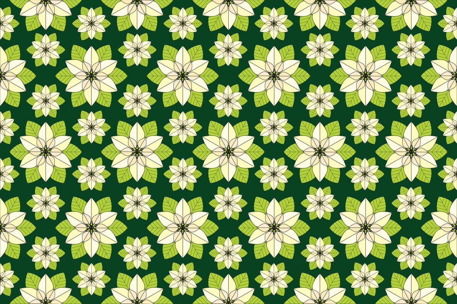 illustration the soft yellow flower of Christmas season on green background. vector