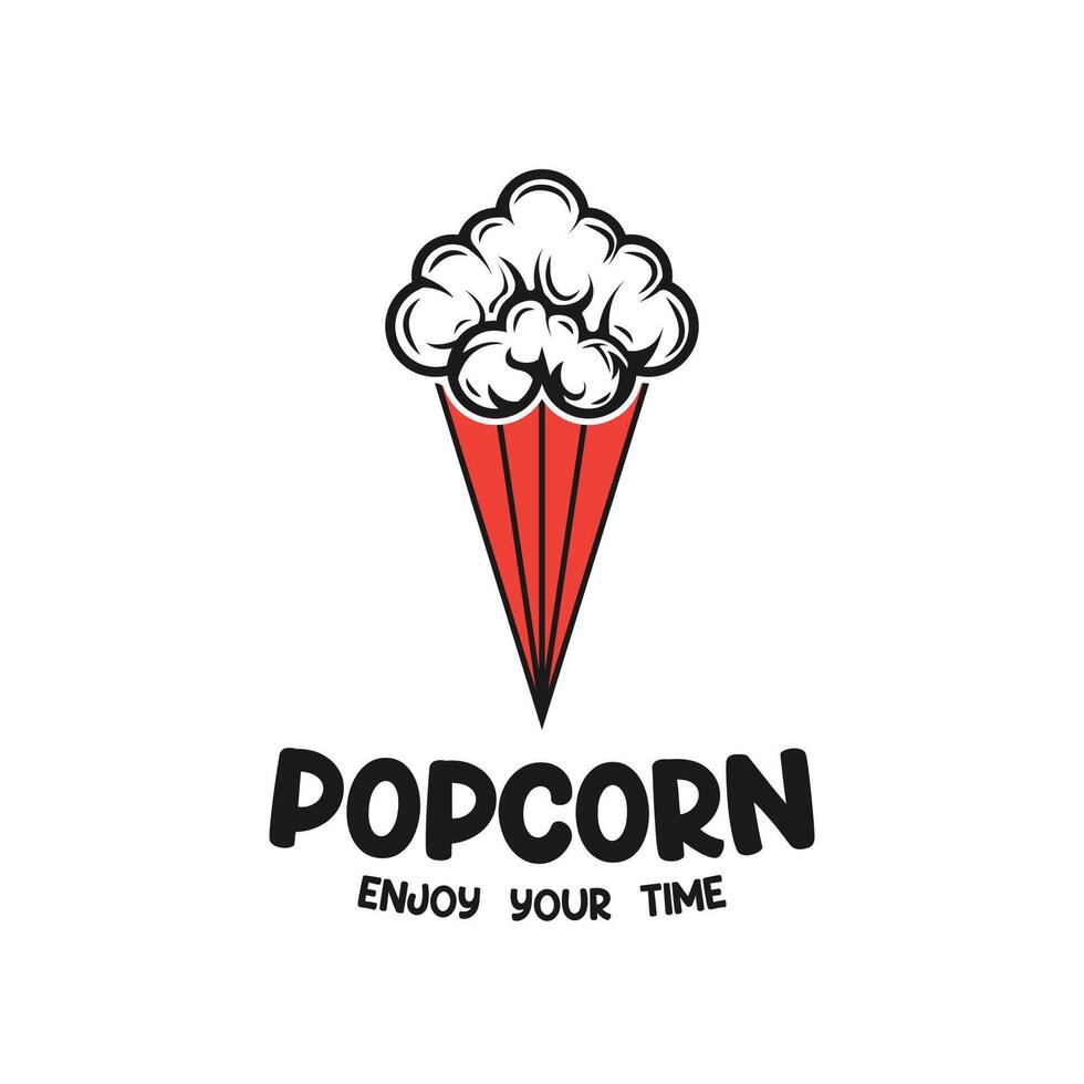 popcorn illustration of super snack for your design with creative idea vector