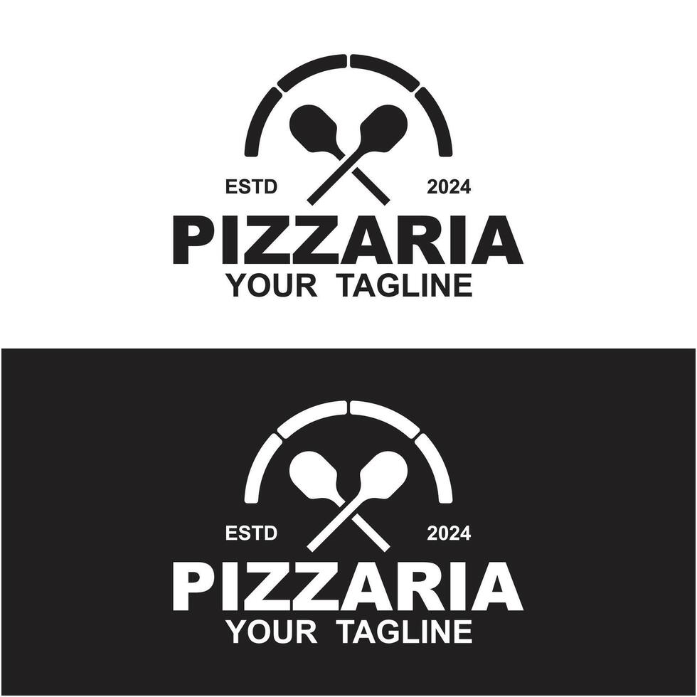 set of Pizza Logo Template Design vector
