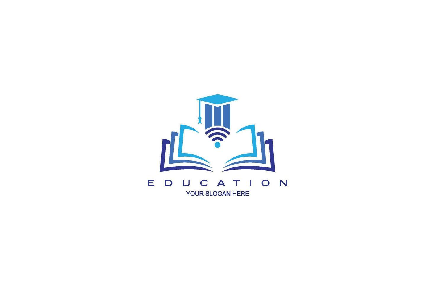 Minimalist Logo Design Template for Education and Training vector