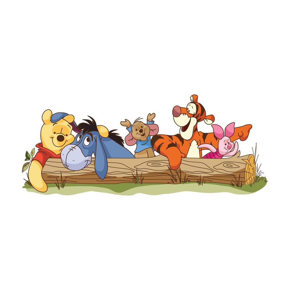 Pooh n Friend vector