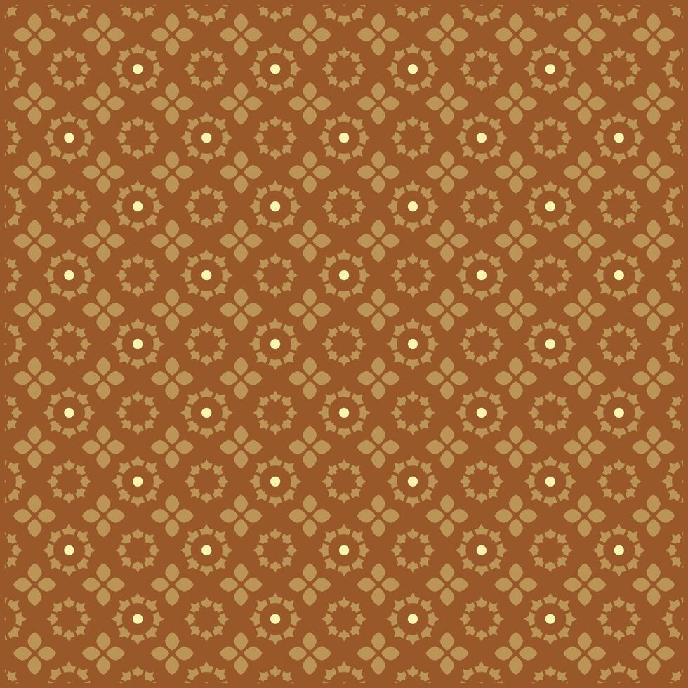 beautiful pattern with multiple floral ornaments and brown background vector
