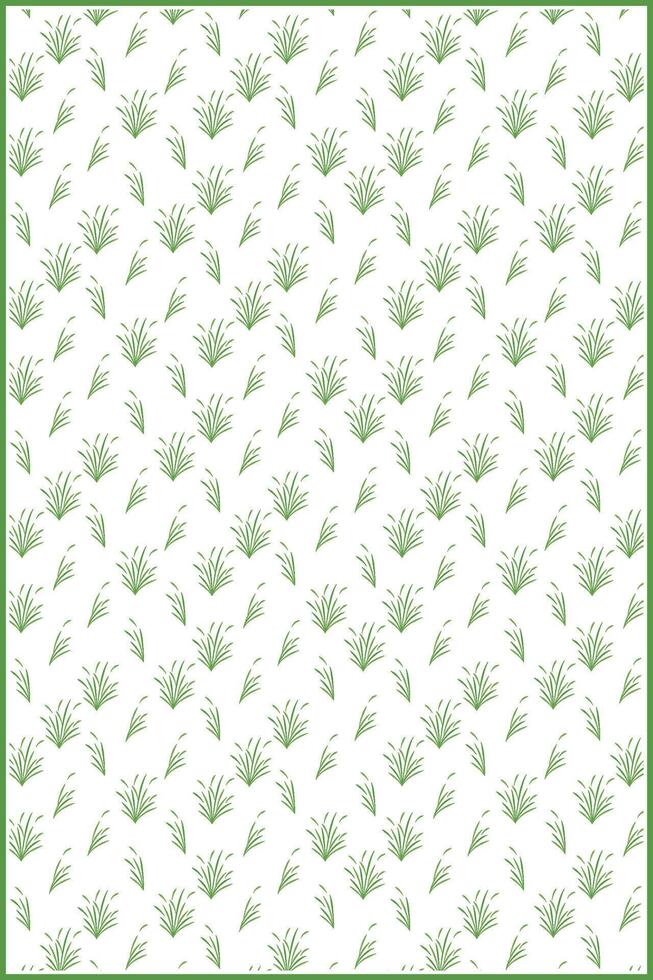 beautiful grass pattern for unique wrapping or cloth paper design vector