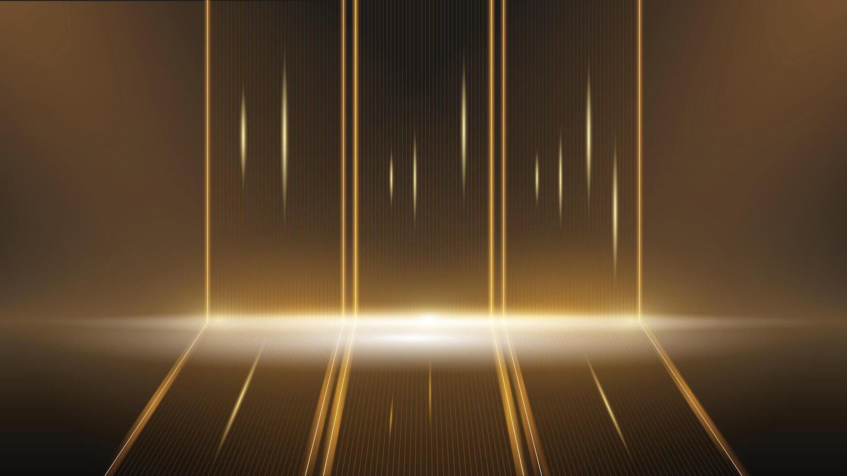 Black and Gold background abstract geometric shapes luxury vector