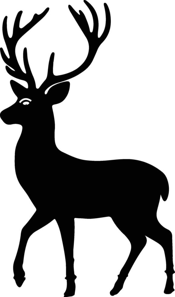 Christmas deer icon design, Santa deer set vol - 2 vector