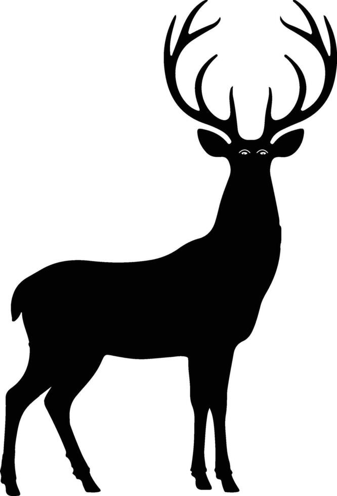 Christmas deer icon design, Santa deer set vector