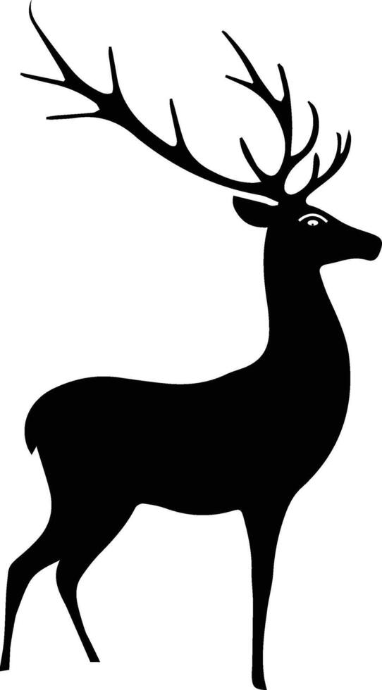 Christmas deer icon design, Santa deer set vol - 3 vector