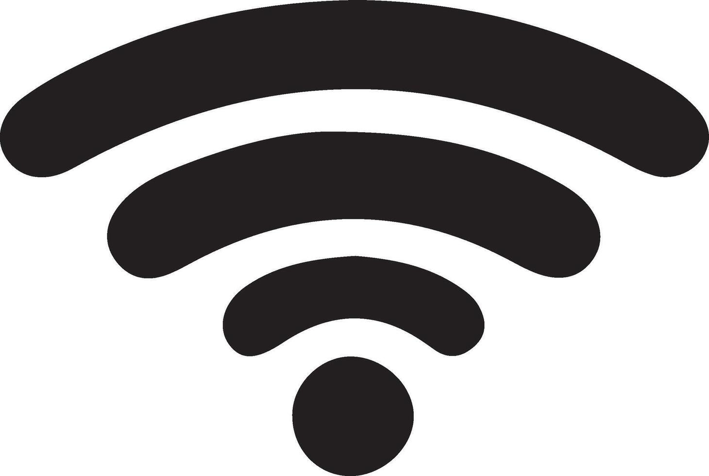 wifi icon black and white style design vector