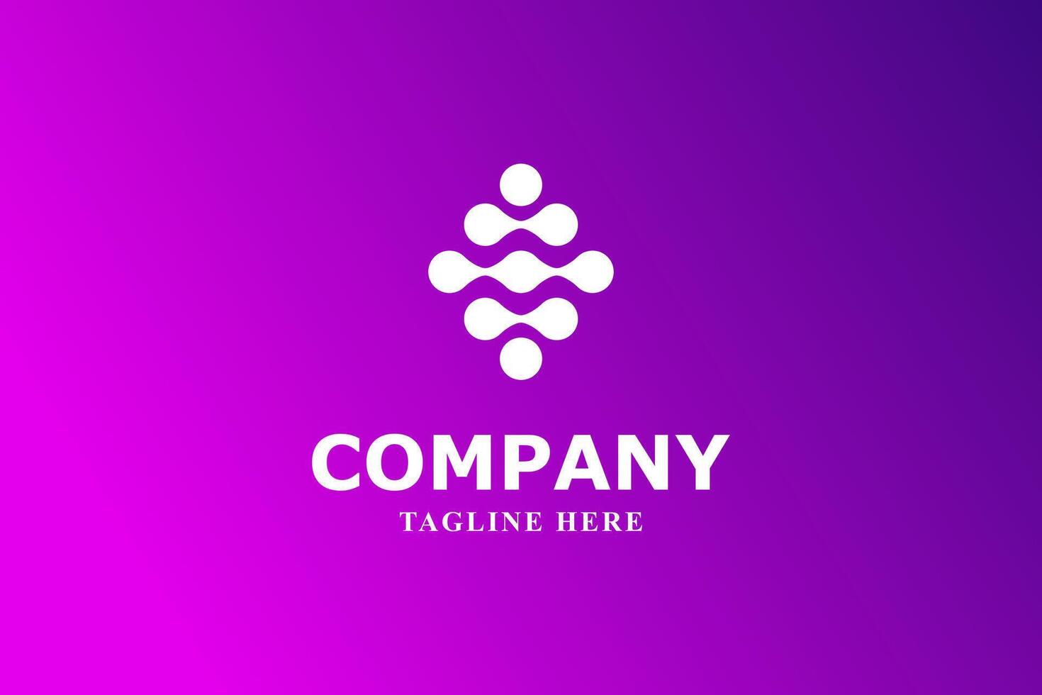 atom and molecule tech logo vector