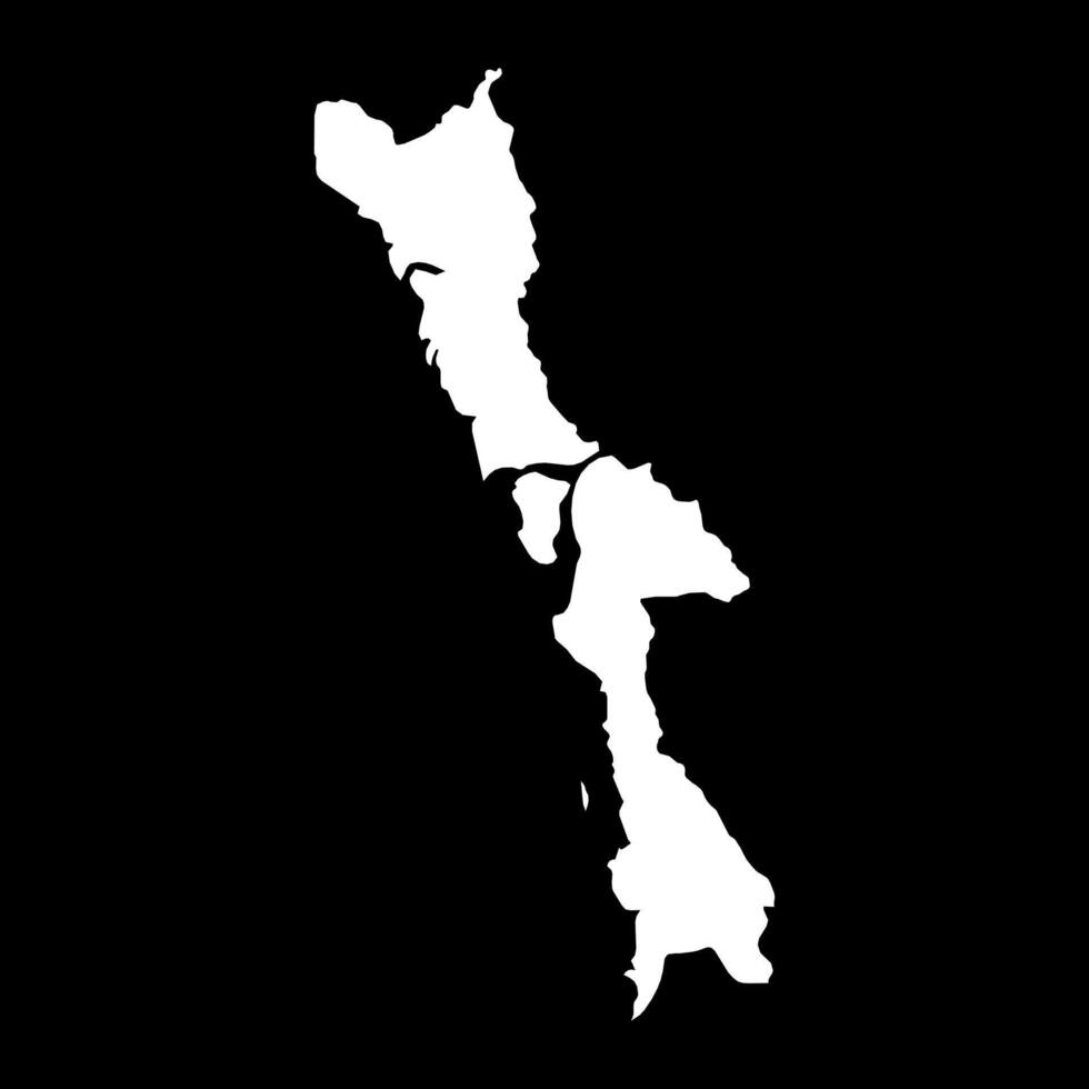 Mon region map, administrative division of Myanmar. illustration. vector