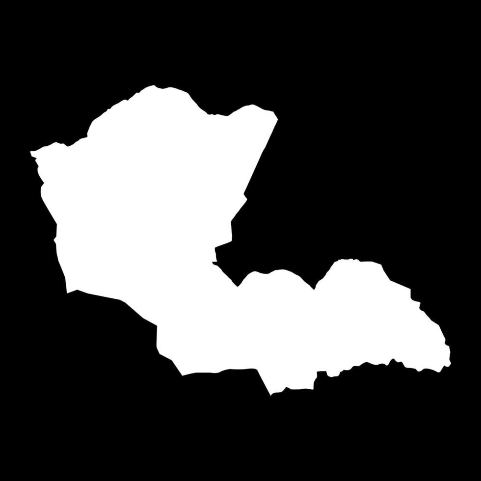 Dornod province map, administrative division of Mongolia. illustration. vector
