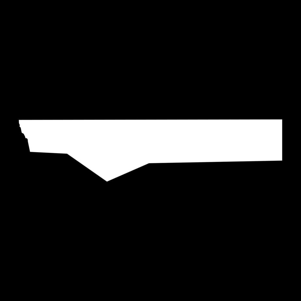 Ohangwena region map, administrative division of Namibia. illustration. vector