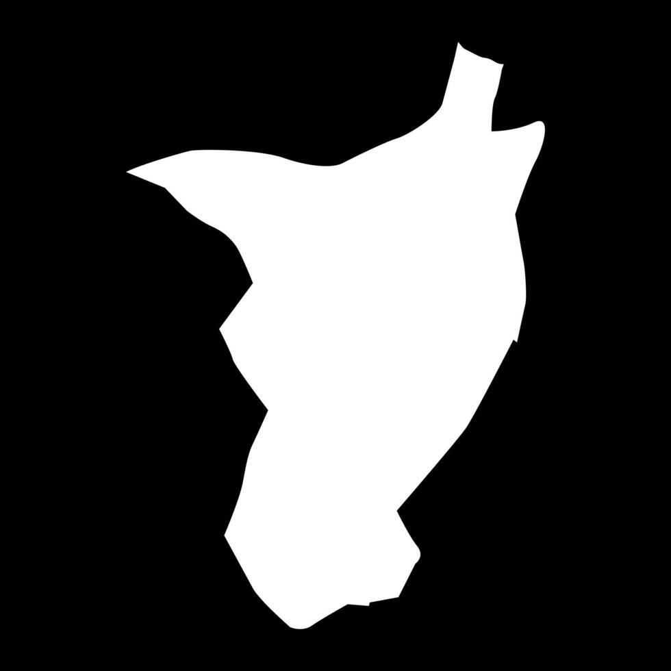 Govisumber province map, administrative division of Mongolia. illustration. vector