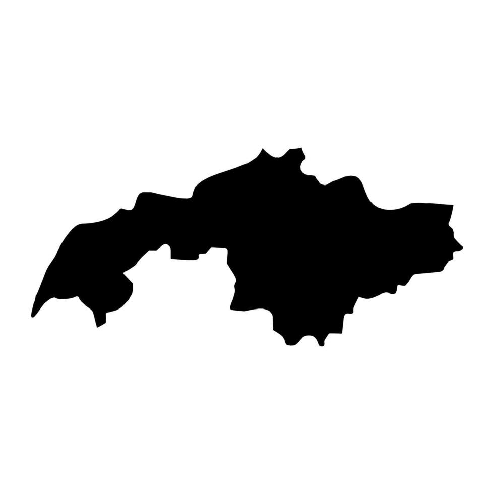 Sangvor District map, administrative division of Tajikistan. illustration. vector