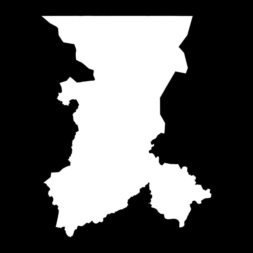 Koulikoro region map, administrative division of Mali. illustration. vector