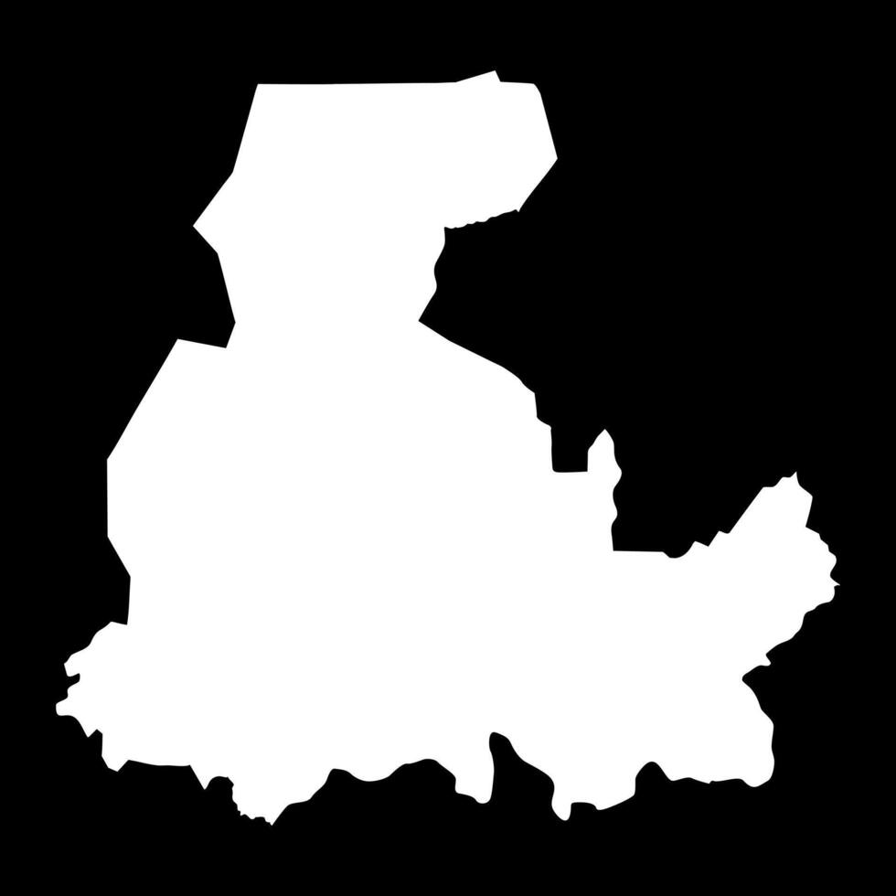 Segou region map, administrative division of Mali. illustration. vector