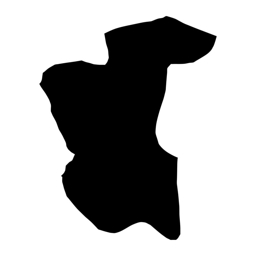 Istaravshan District map, administrative division of Tajikistan. illustration. vector