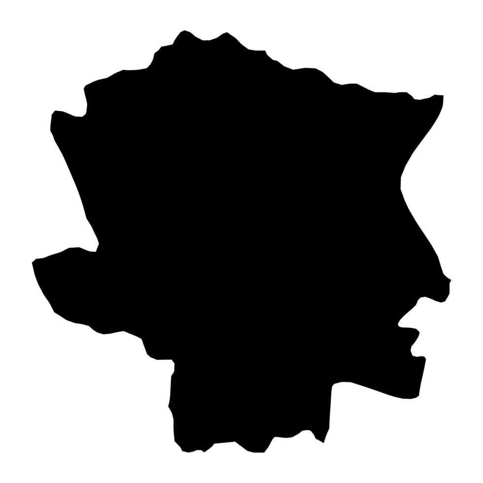 Panjakent District map, administrative division of Tajikistan. illustration. vector