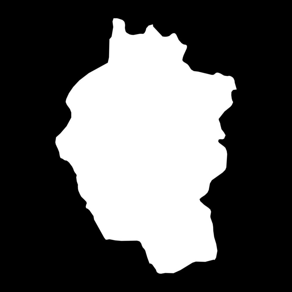Kayah region map, administrative division of Myanmar. illustration. vector