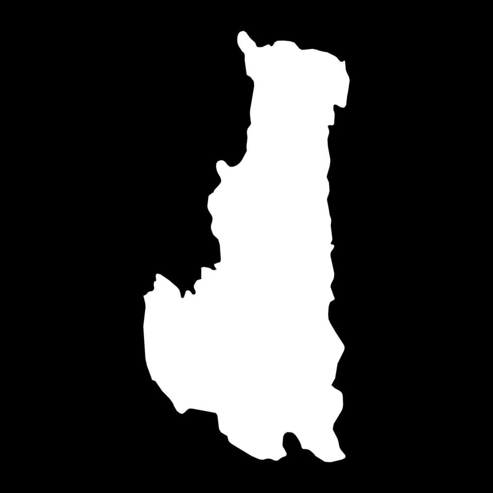 Chin region map, administrative division of Myanmar. illustration. vector
