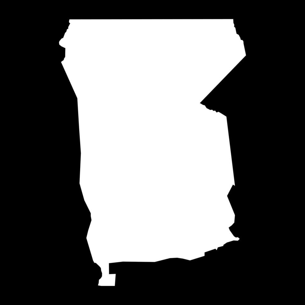 Omusati region map, administrative division of Namibia. illustration. vector