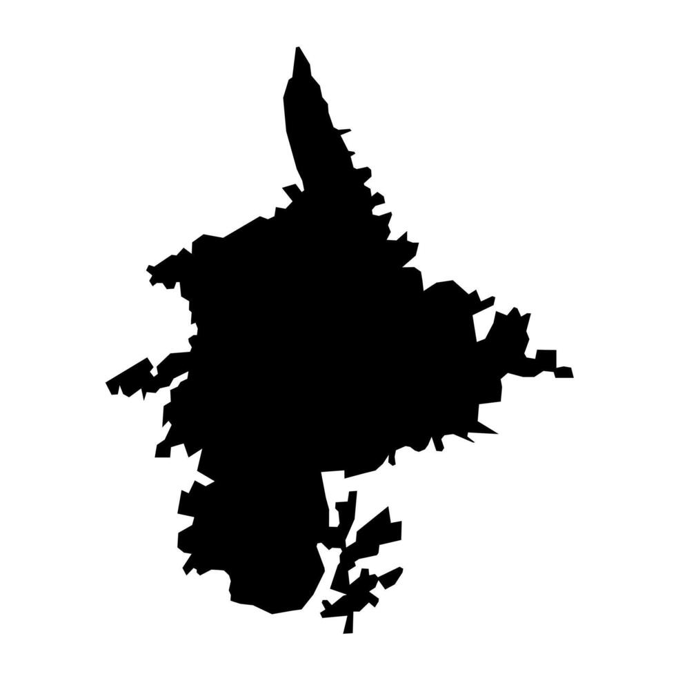 Dushanbe map, administrative division of Tajikistan. illustration. vector