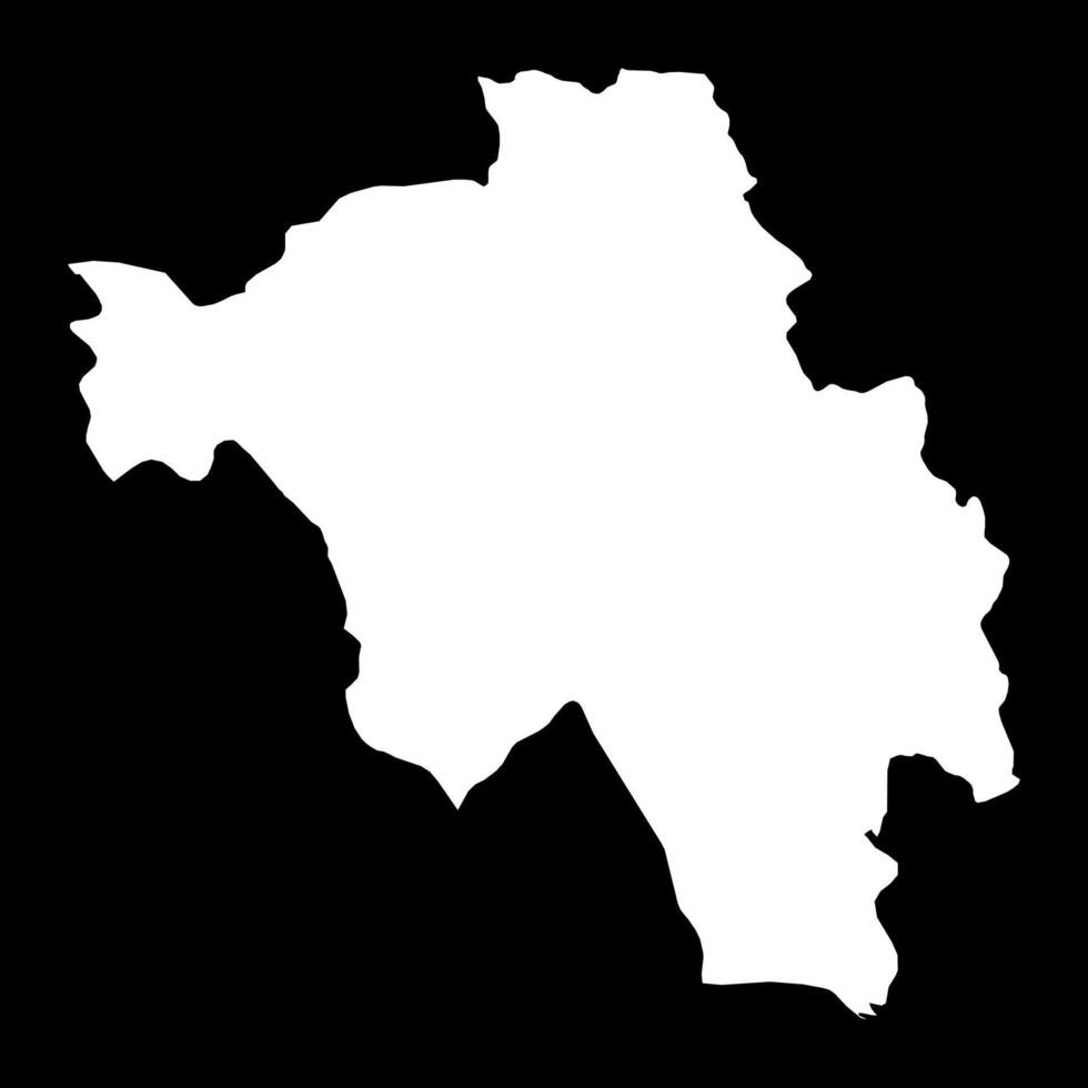 Bago region map, administrative division of Myanmar. illustration. vector