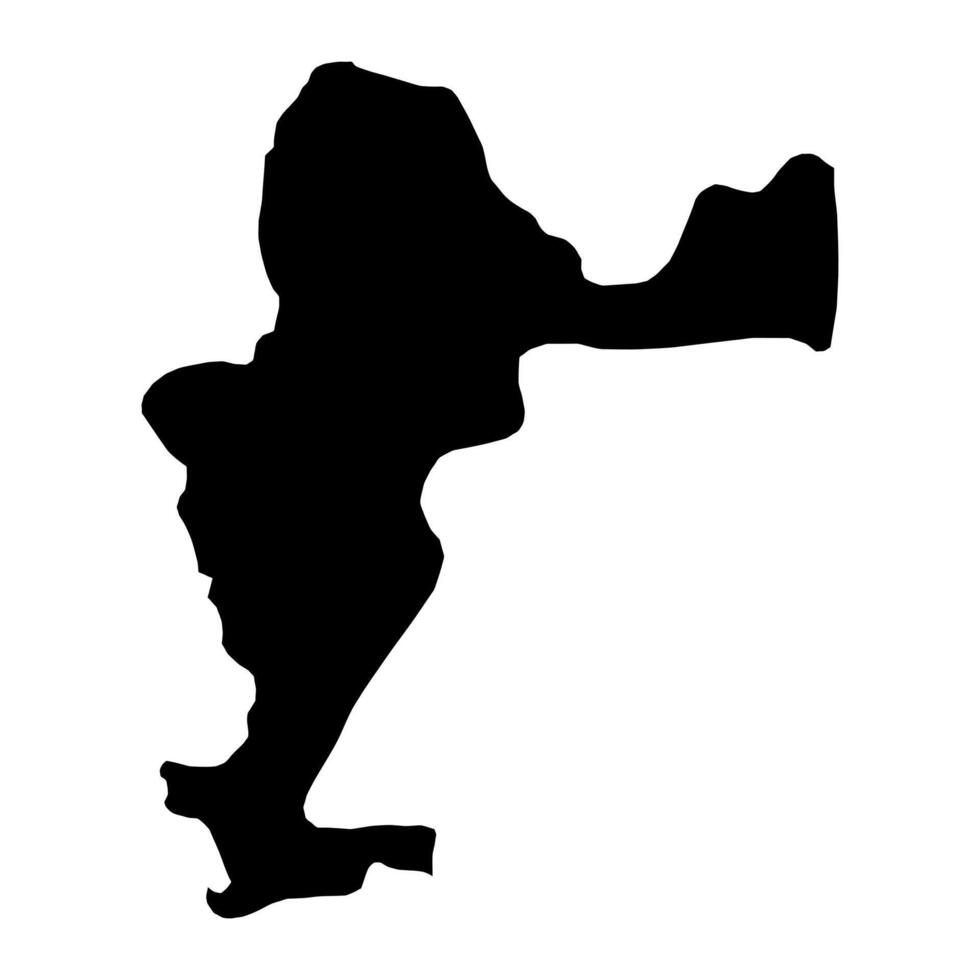 Mastchoh District map, administrative division of Tajikistan. illustration. vector