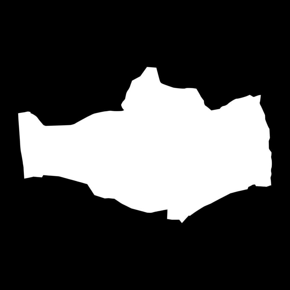 Omnogovi province map, administrative division of Mongolia. illustration. vector