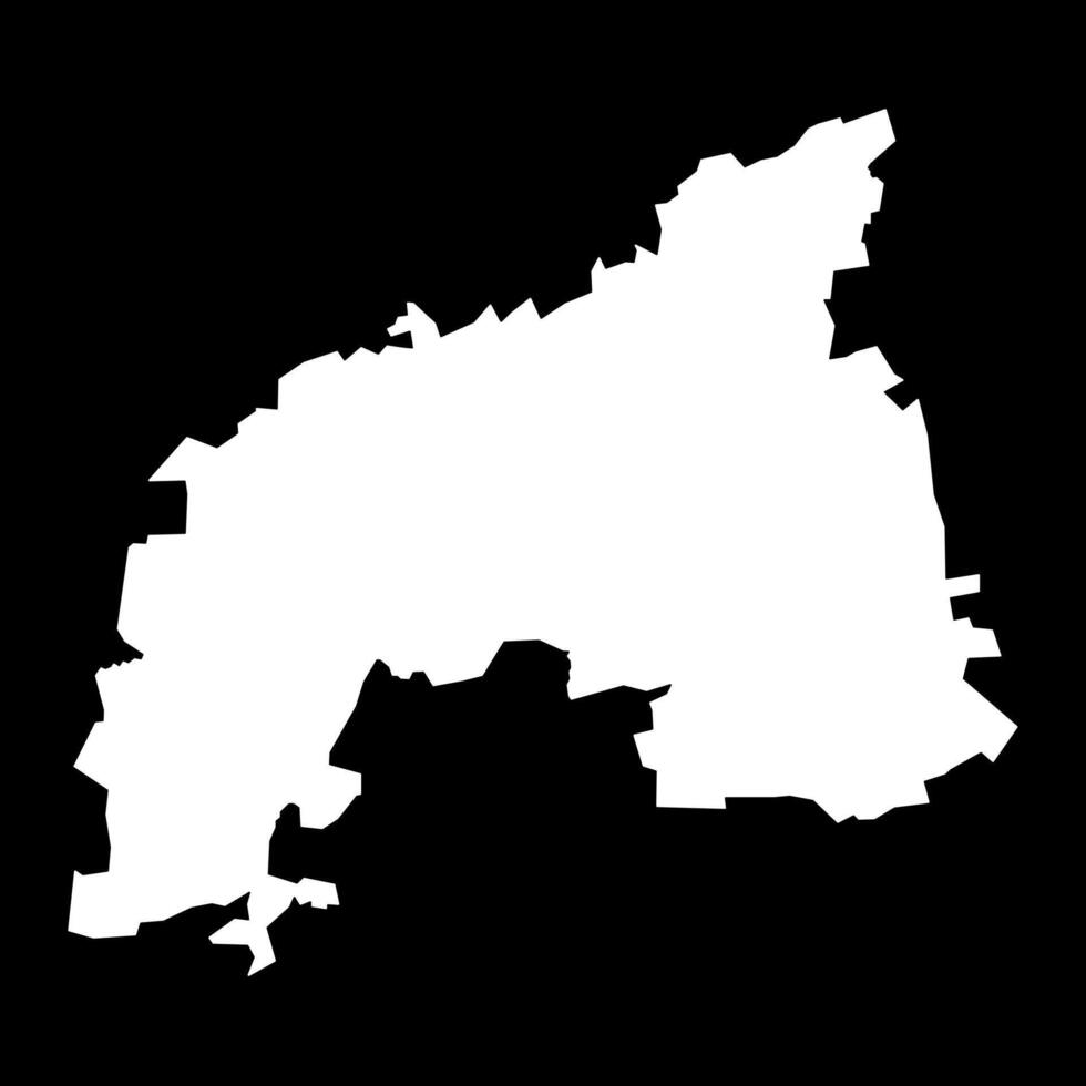 Khomas region map, administrative division of Namibia. illustration. vector