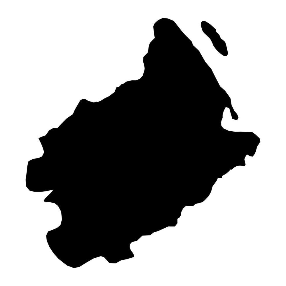 Asht District map, administrative division of Tajikistan. illustration. vector
