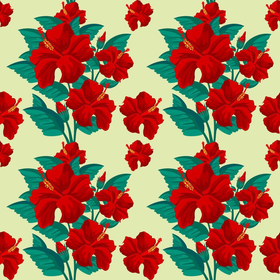 tropical summer pattern vector