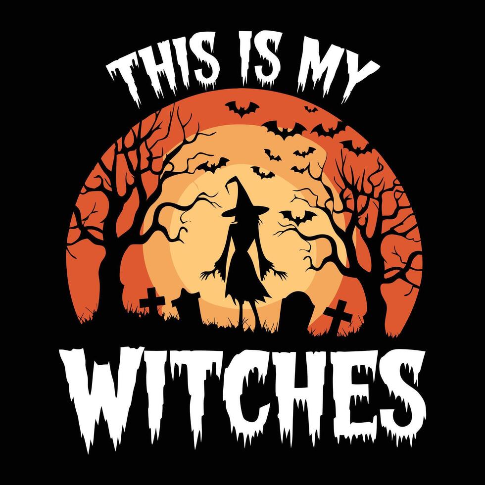 New Halloween t-shirt design. vector