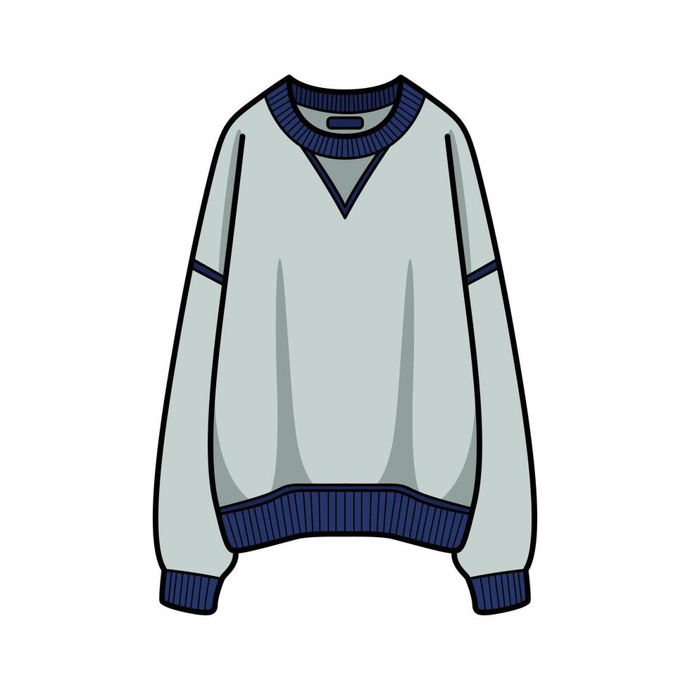 Cozy Sweater Clip Art for Fashion and Winter Designs vector