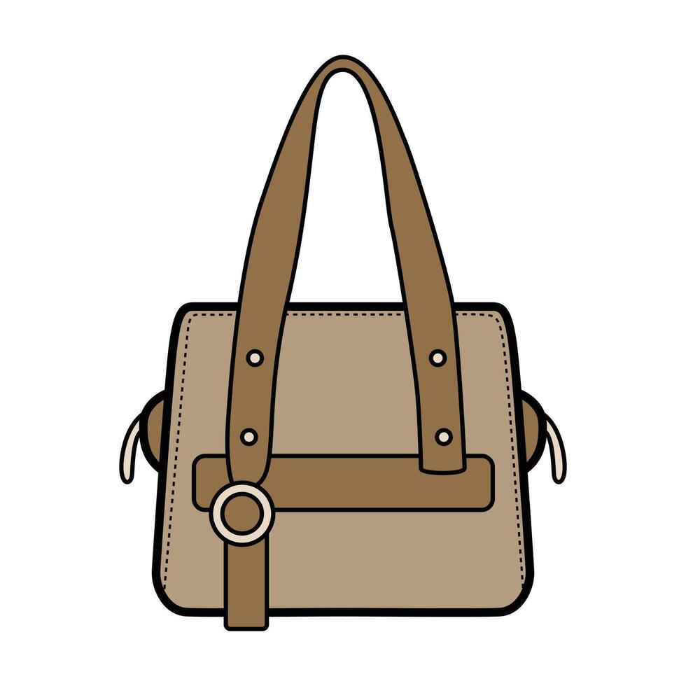 Elegant Handbag Clip Art for Fashionable Design Projects vector