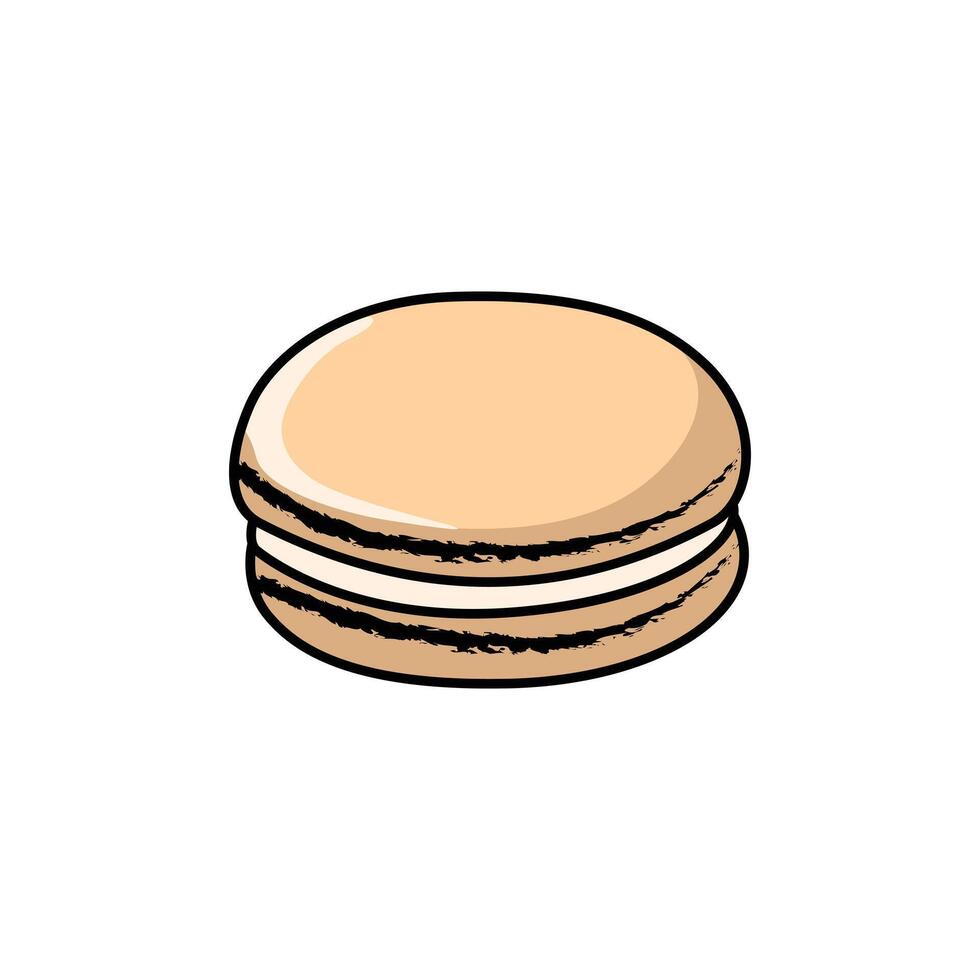Delicious Macaron Cookie Clip Art for Sweet Design Projects vector
