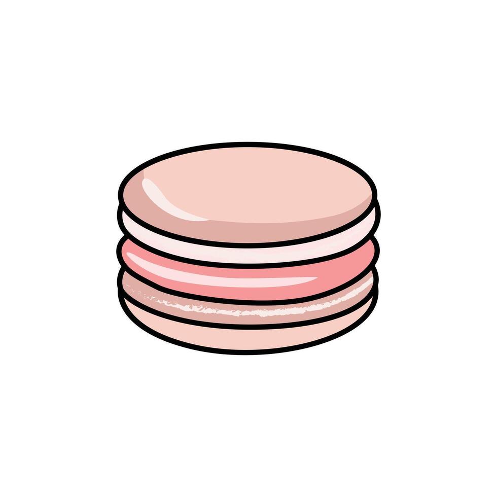 Delicious Macaron Cookie Clip Art for Sweet Design Projects vector
