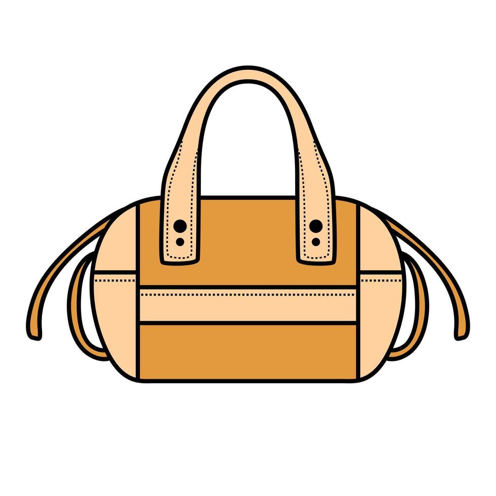 Elegant Handbag Clip Art for Fashionable Design Projects vector