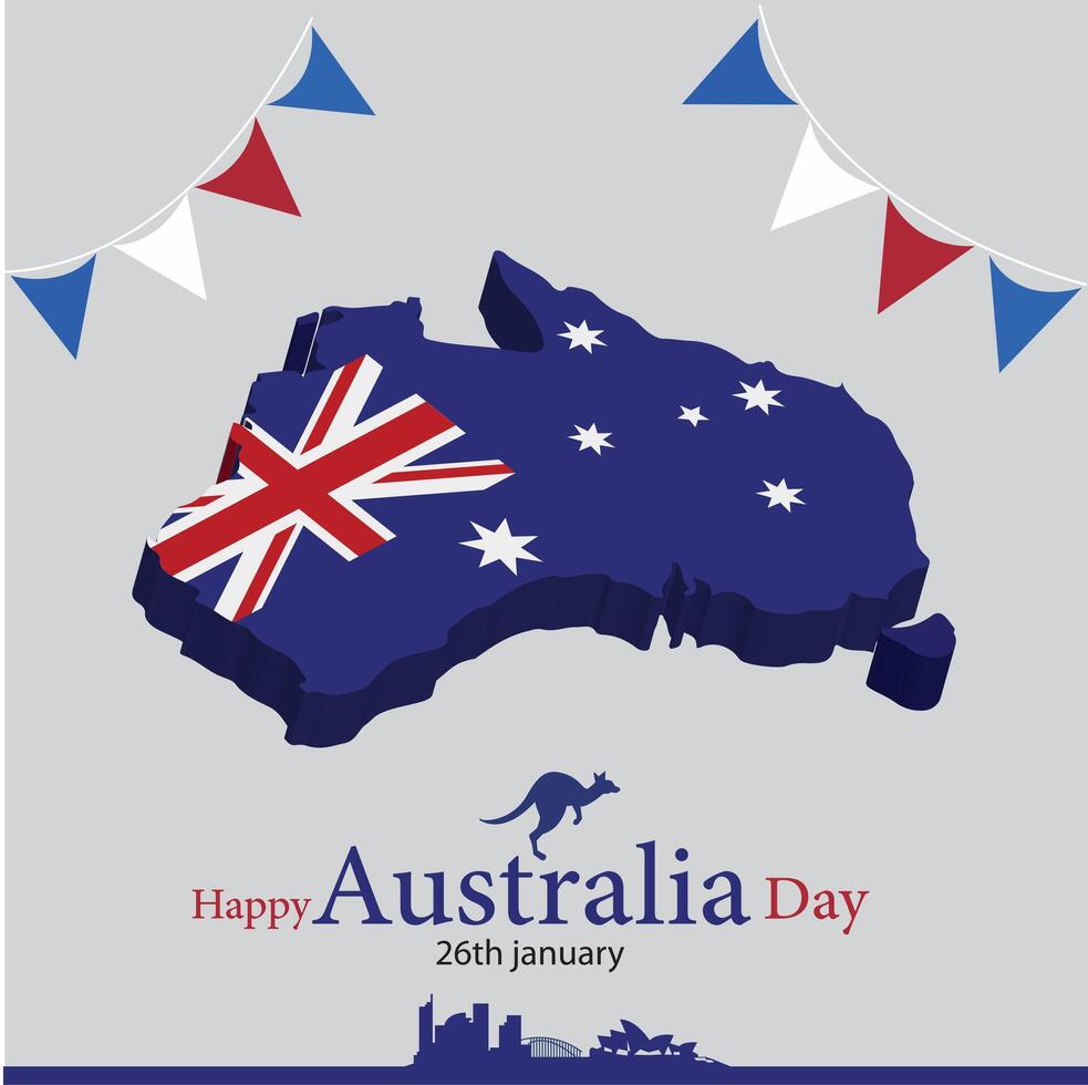 Happy Australia Day vector