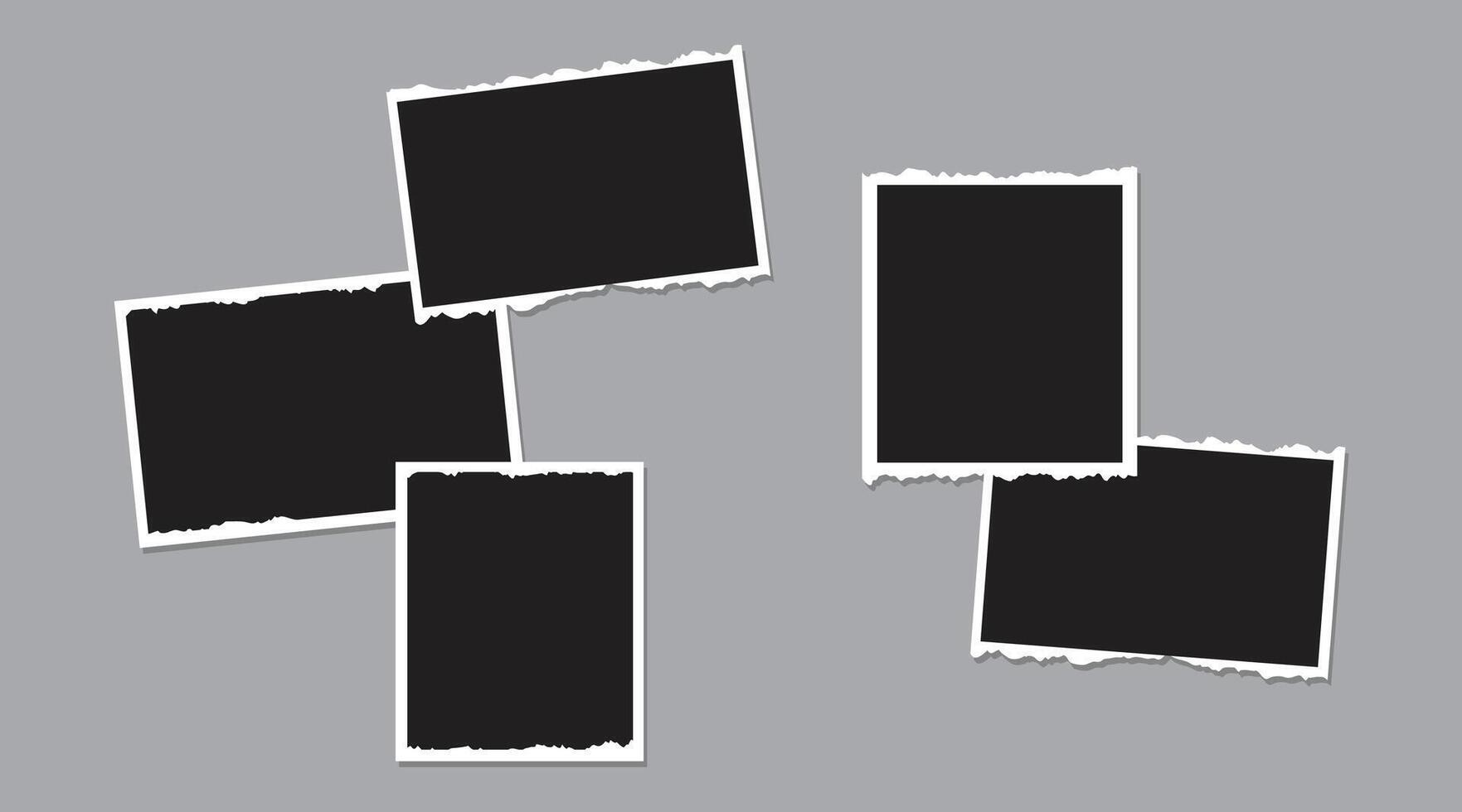 Frames for photos to add visual interest to your collages vector