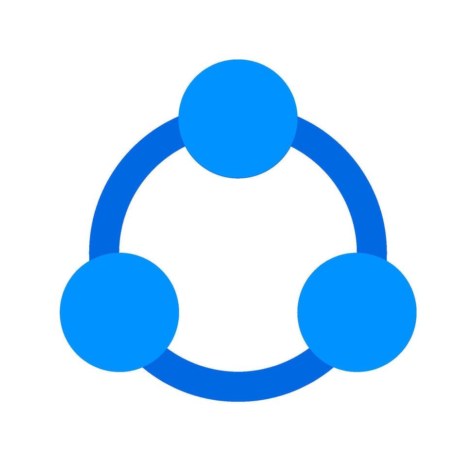 The link icon is shown with three circles vector