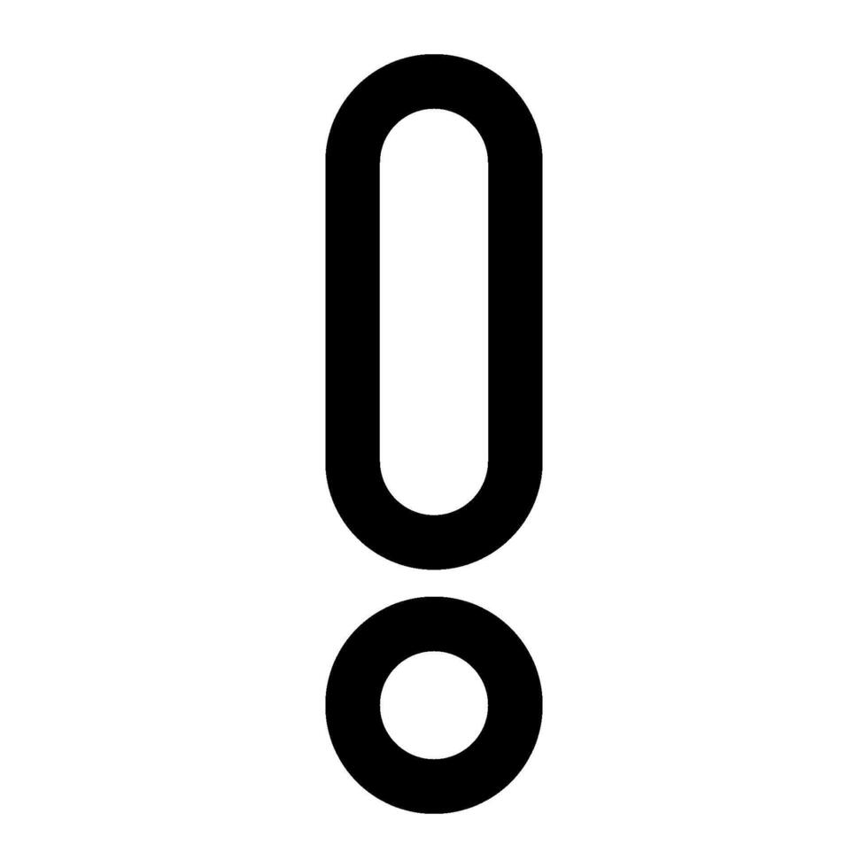 A black and white image of a warning sign vector