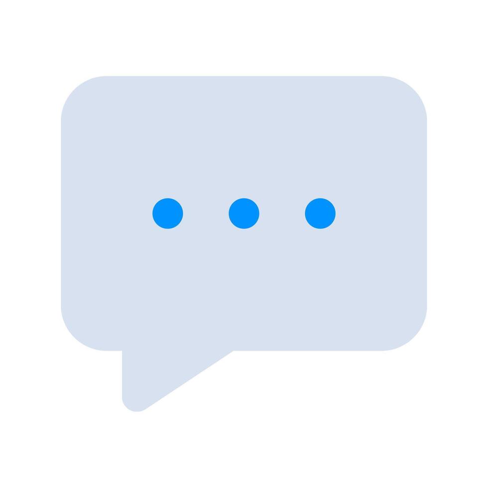 A speech bubble with three dots on it vector