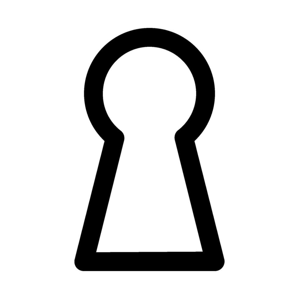 Keyhole icon illustration vector