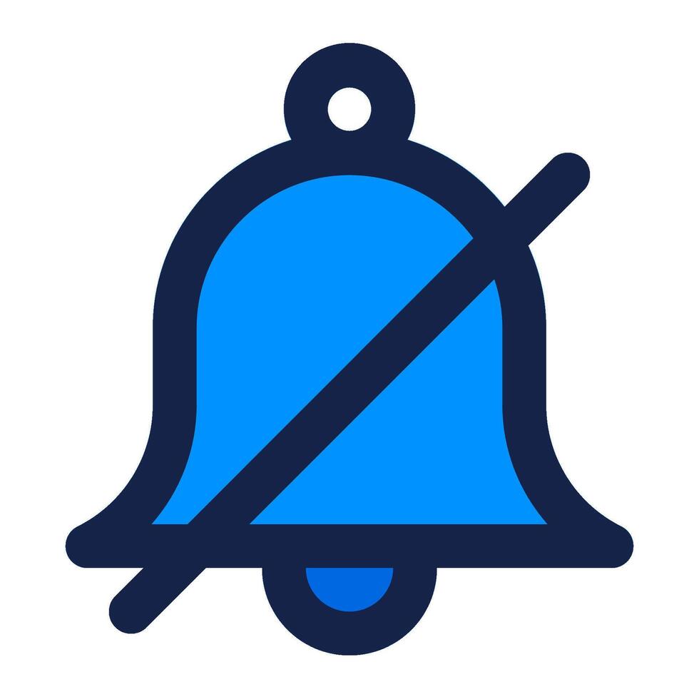 No bell icon illustration vector