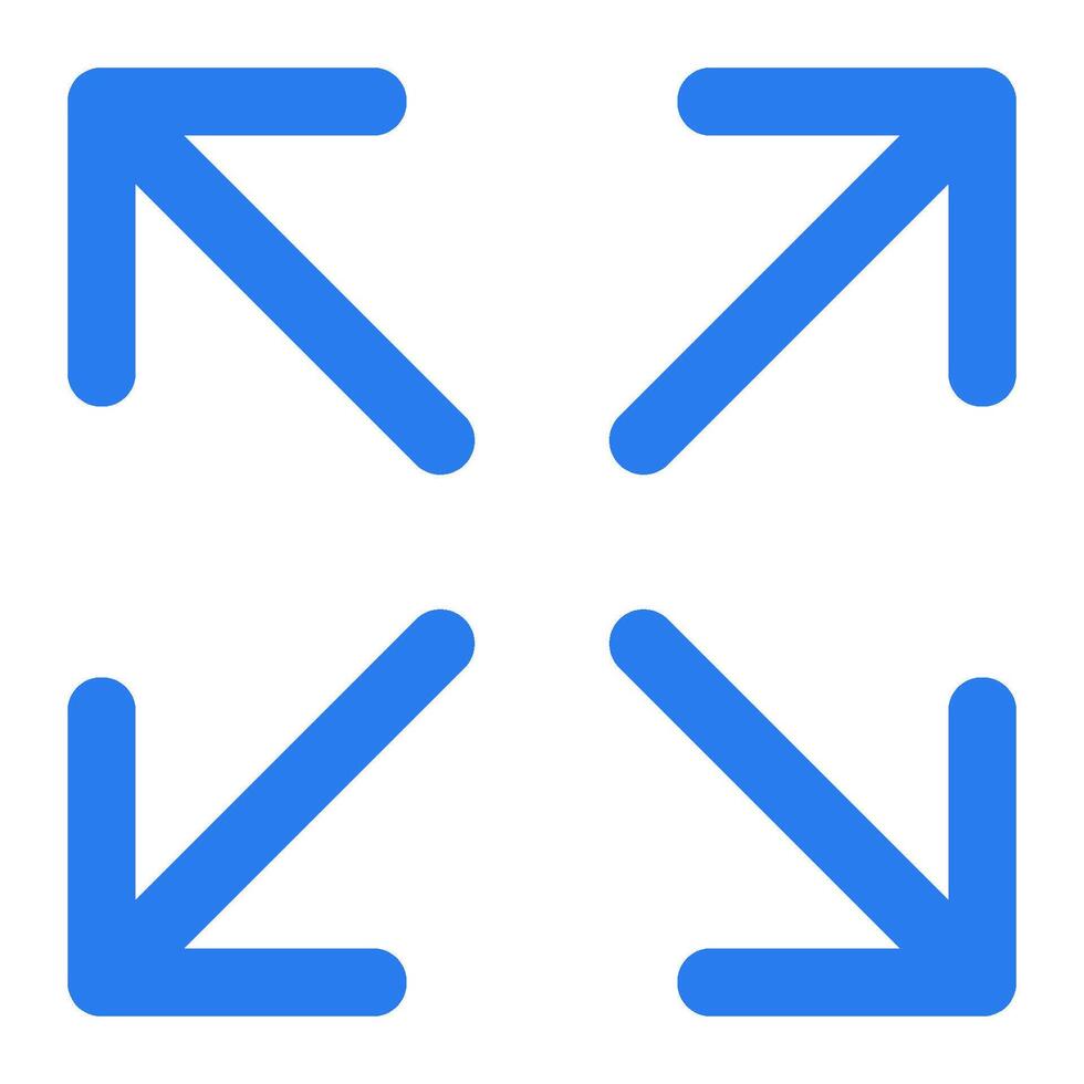 A blue arrow pointing to the left and right vector