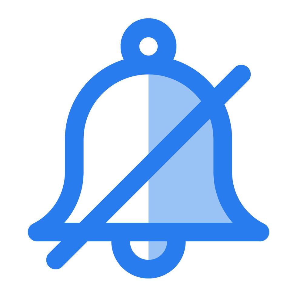 No bell icon vector
