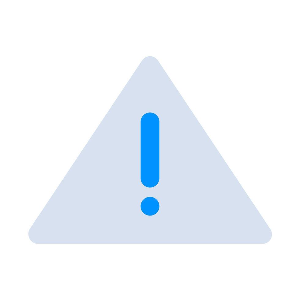 A blue exclamation mark on a white background vector