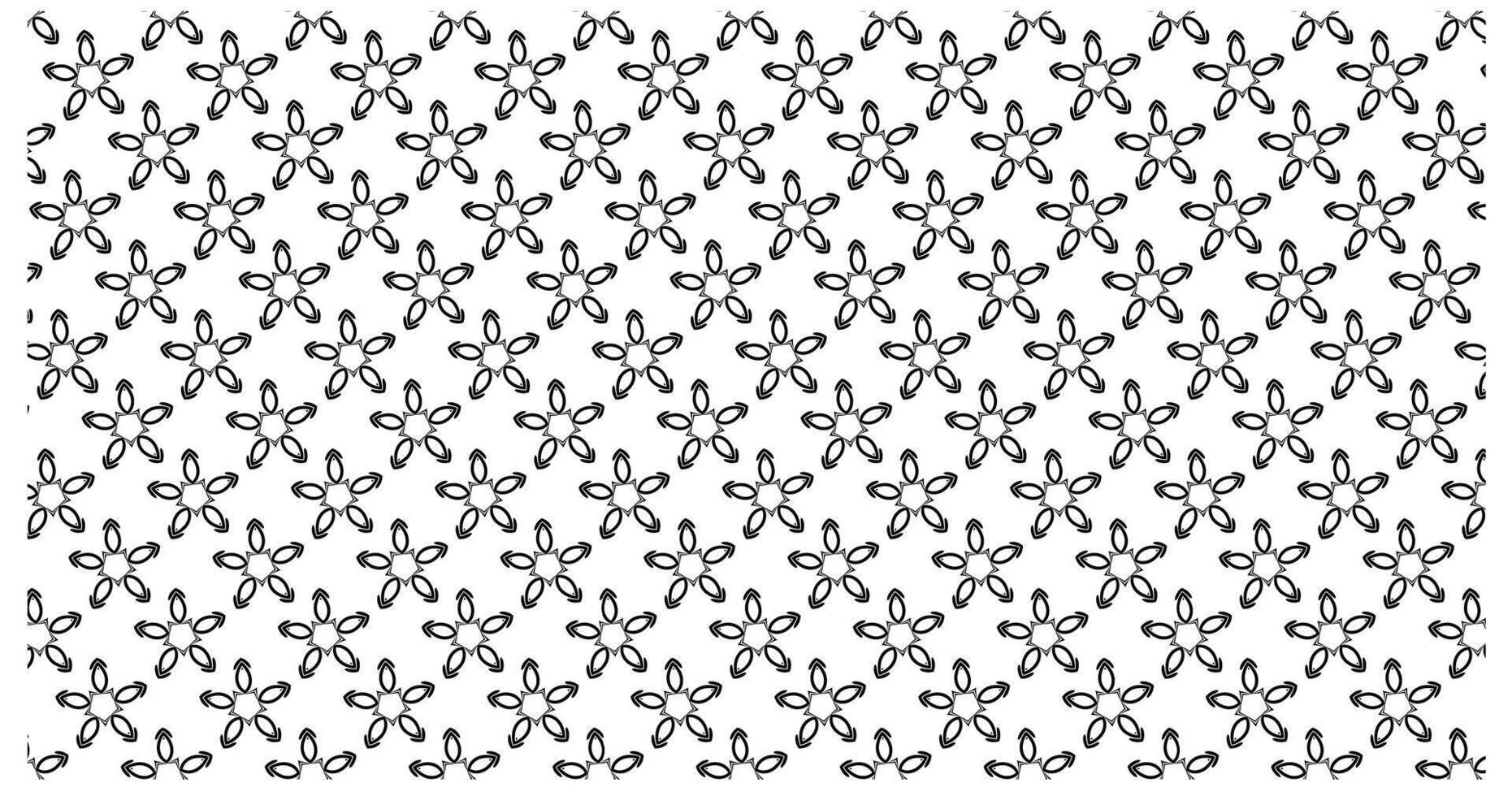 Seamless star flowers pattern. Modern stylish abstract texture. Repeating geometric elements. vector