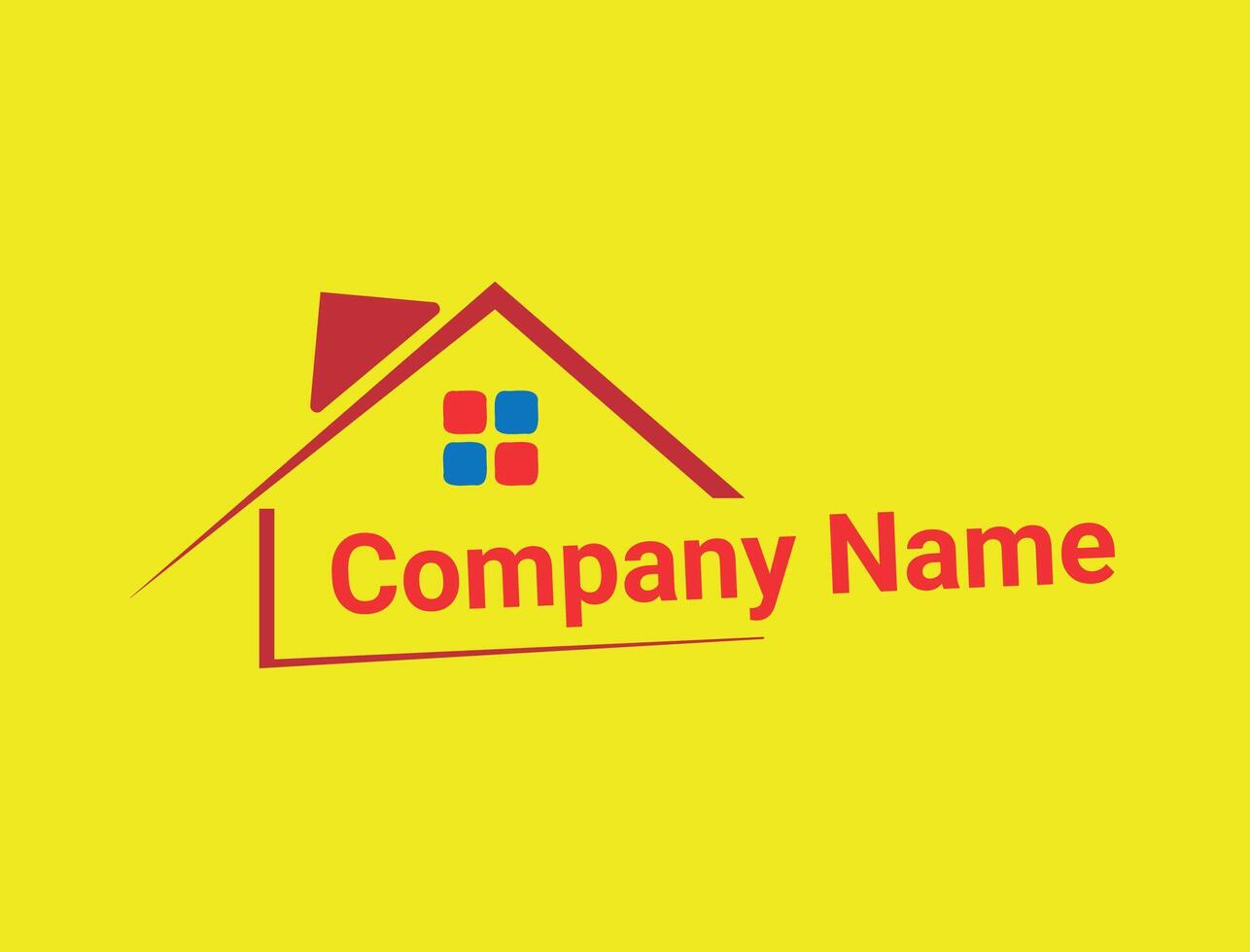 Trendy Real Estate Logo Design vector